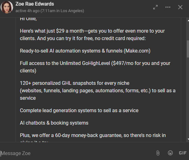 Have you been contact by her before???