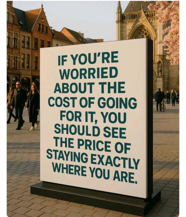 If you're worried about the cost of going for it…