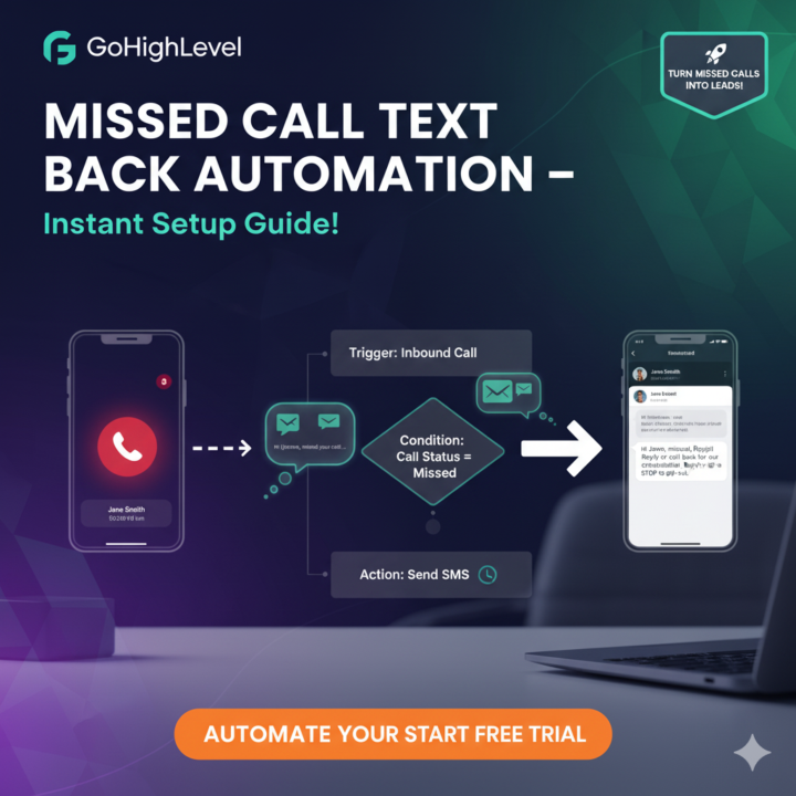 Missed Call Text Back Automation in GoHighLevel