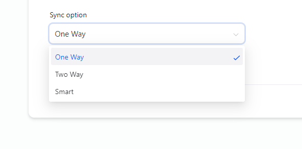 Calendar Sync options