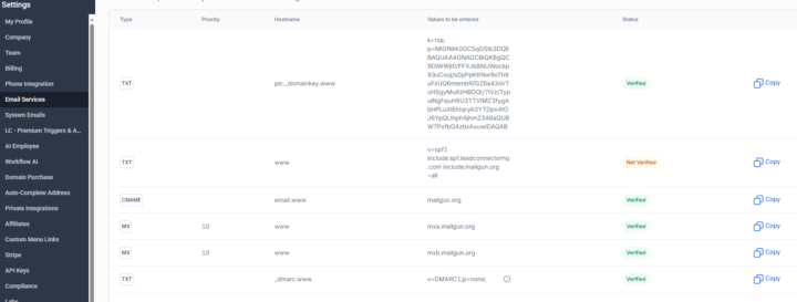 Email Service DNS error?