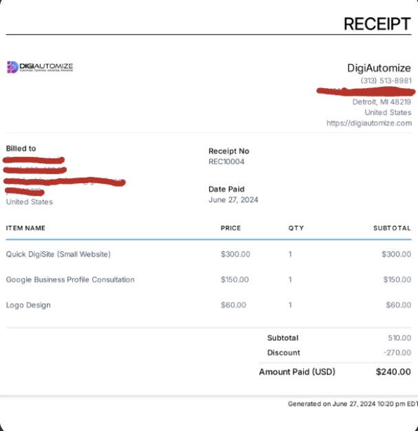 1st GHL website sold! 