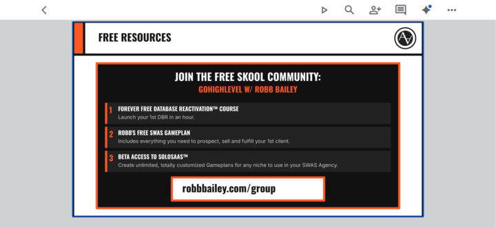 Free Resources from my latest training