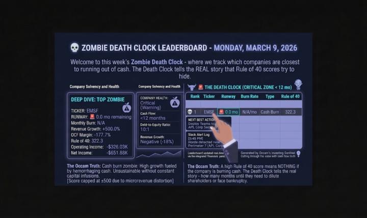 Zombie Leaderboard for March 9, 2026