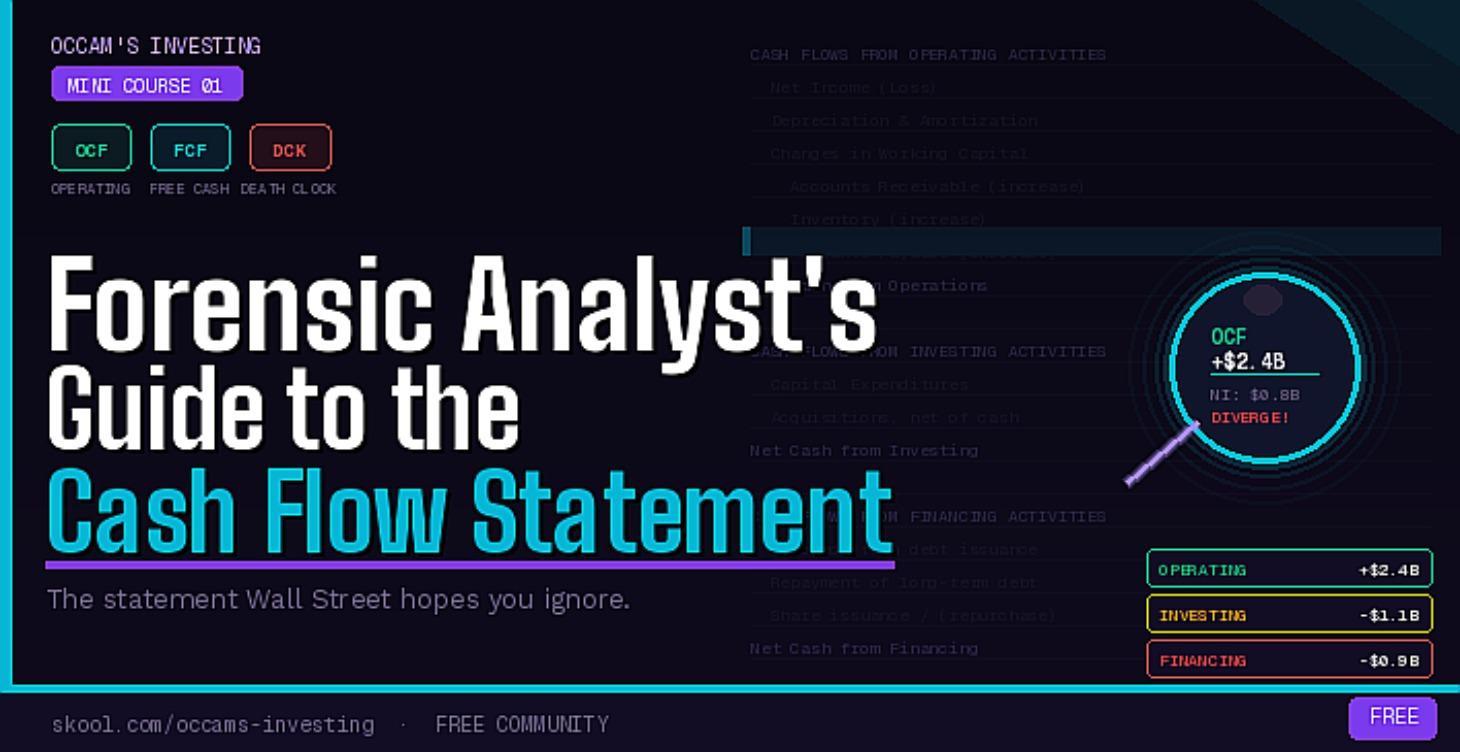 Forensic analyst's guide to the cash flow statmnt