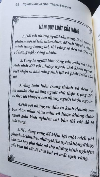  NĂM QUY LUẬT CỦA VÀNG