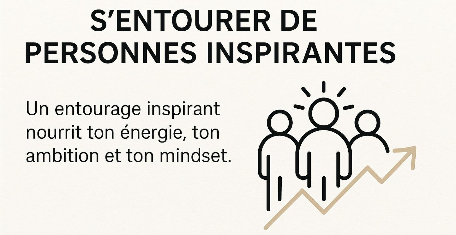 S'entourer de personnes inspirante