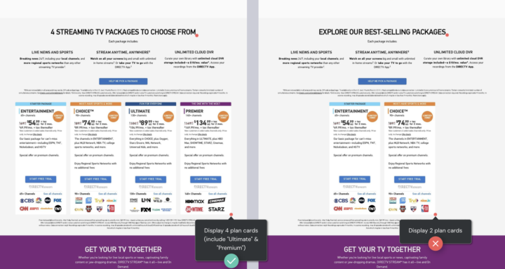 Is there a perfect amount of pricing plan tiers?
