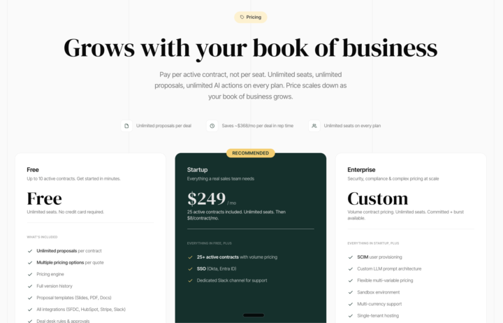 Teardown my pricing page