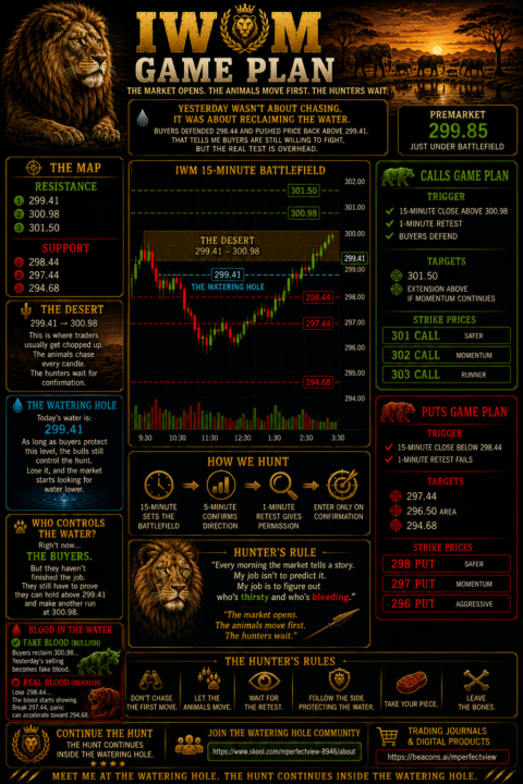 IWM Daily Game Plan.