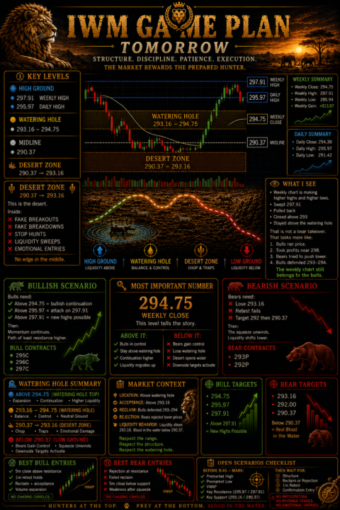 IWM DAILY GAME PLAN