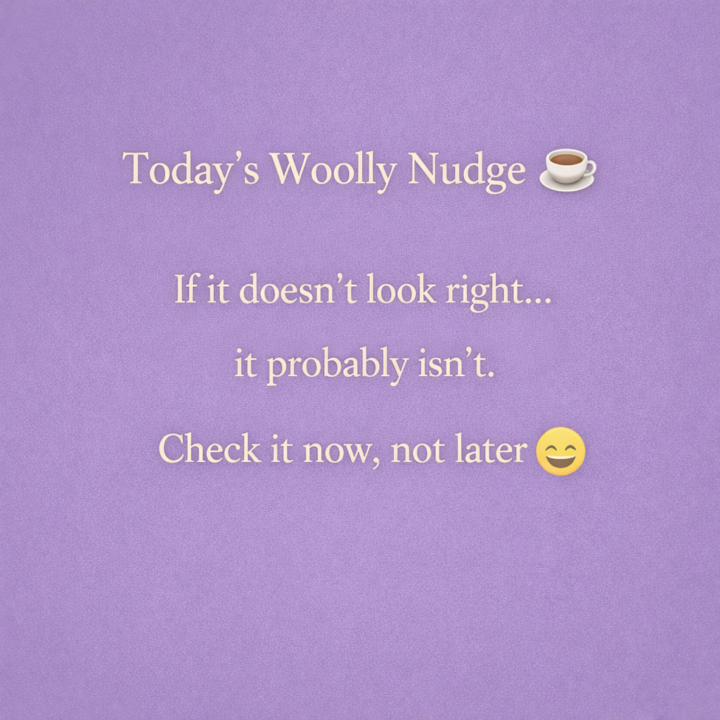 Today’s Woolly Nudge ☕️