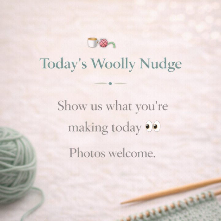 ☕️🧶 Today’s Woolly Nudge