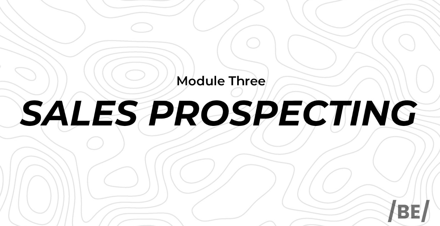 Module 3: Sales Prospecting