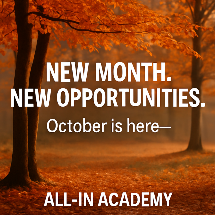 🍂 New Month. New Opportunities. 🍂