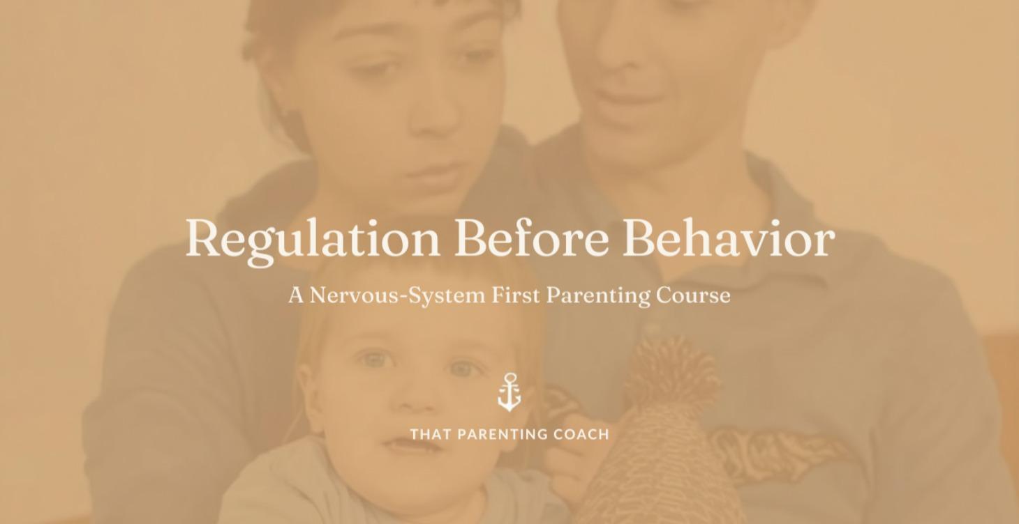 Regulation Before Behavior