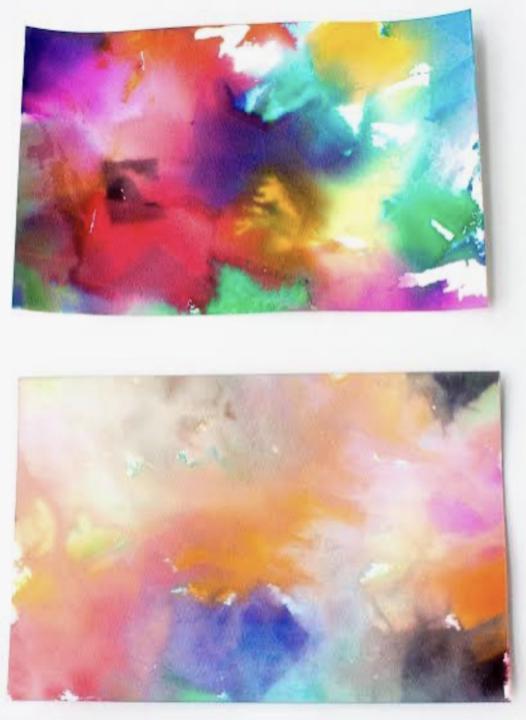 Painting with tissue paper 🎨 