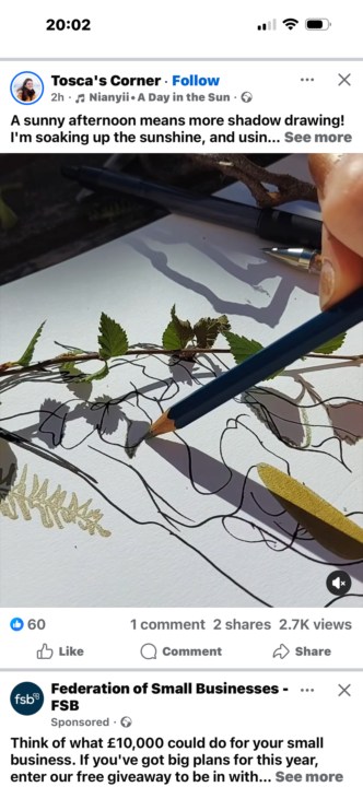 🍁 Drawing from nature…..literally!!! 🍁 