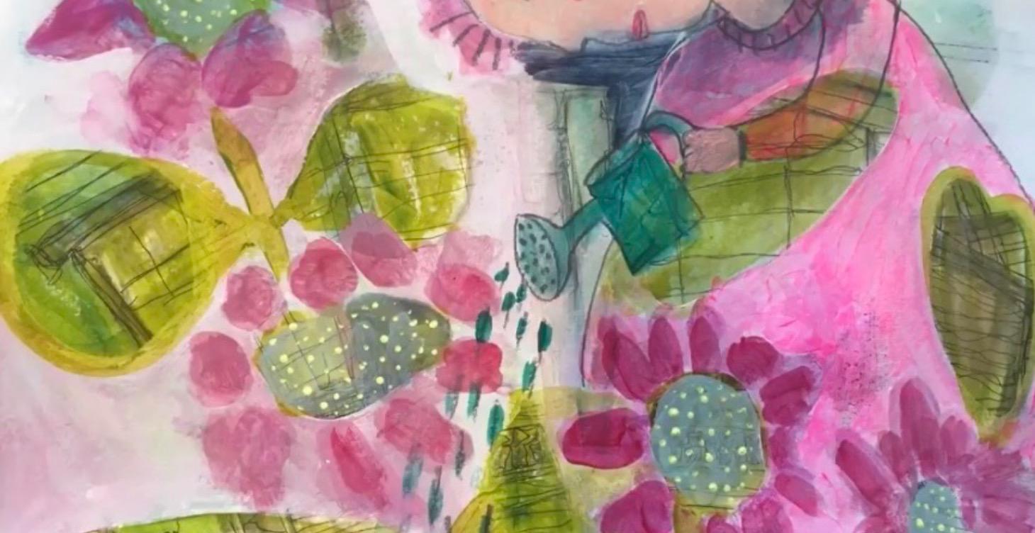 Painting demonstration