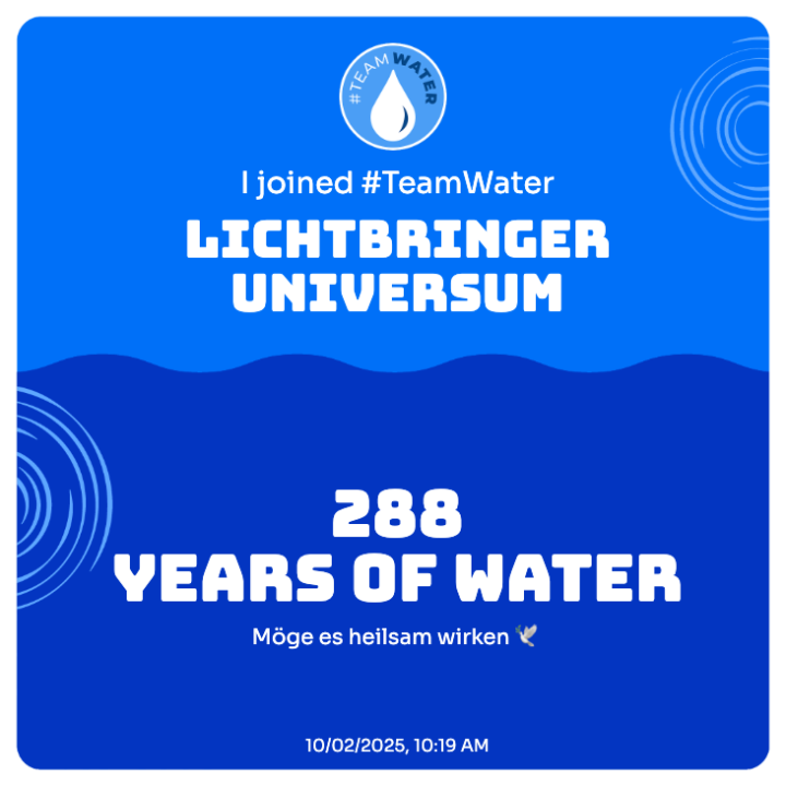 SPENDE: Wir haben 288 Jahre Wasser ermöglicht 🕊️💧