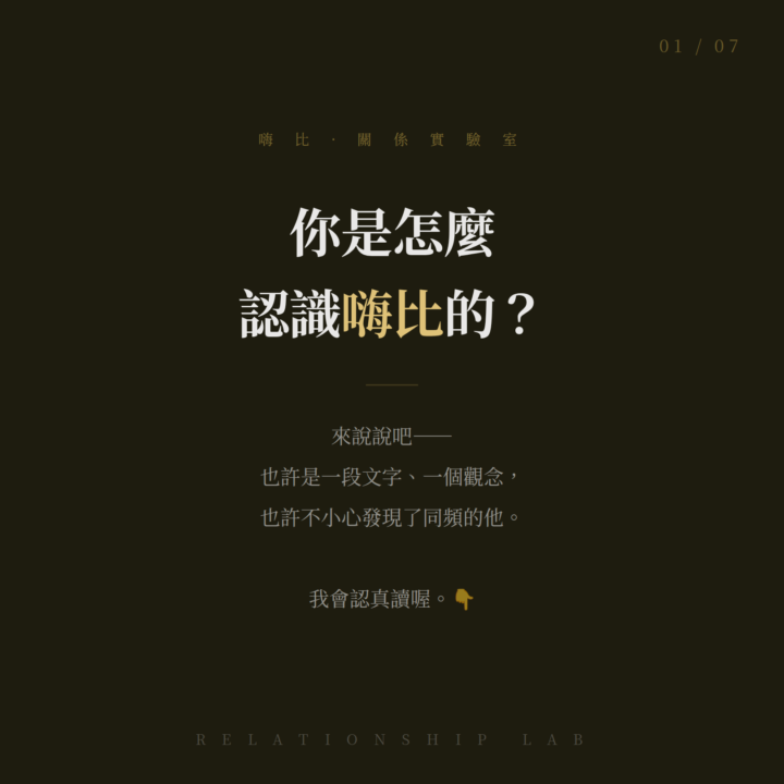 怎麼認識嗨比的，多說一點😊