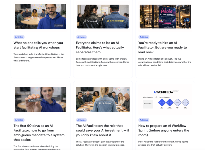 Is transitioning into AI Facilitation something you're actively exploring?
