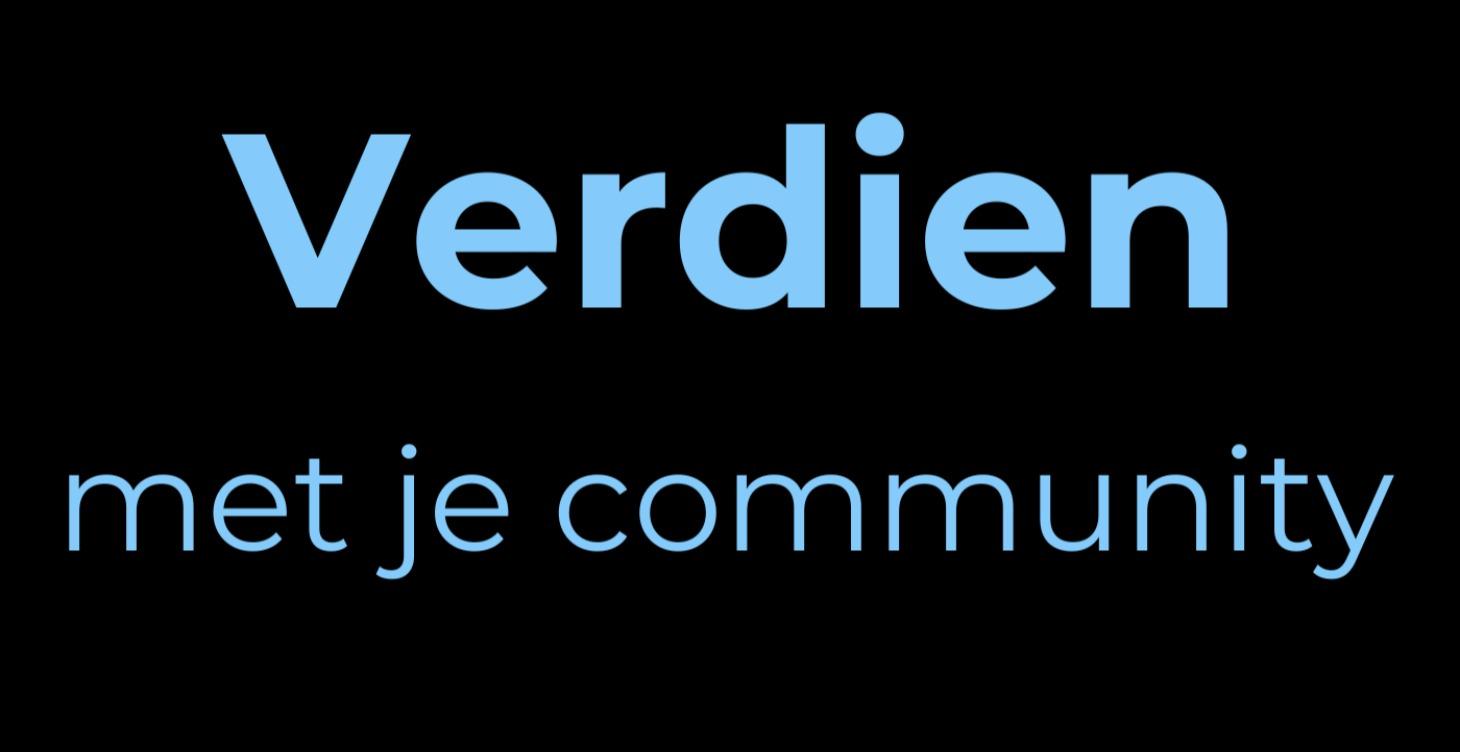 (Premium) DIY Verdien met je Community