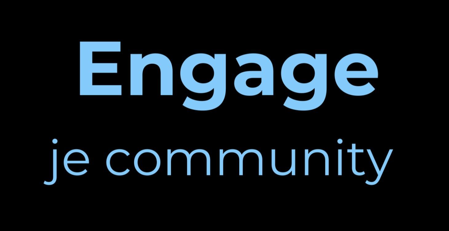 (Premium) DIY Engage je Community