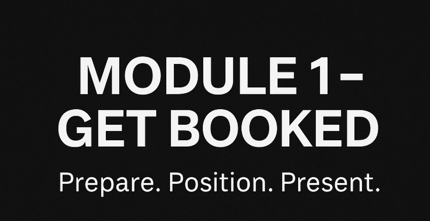 Module 1 – Get Booked