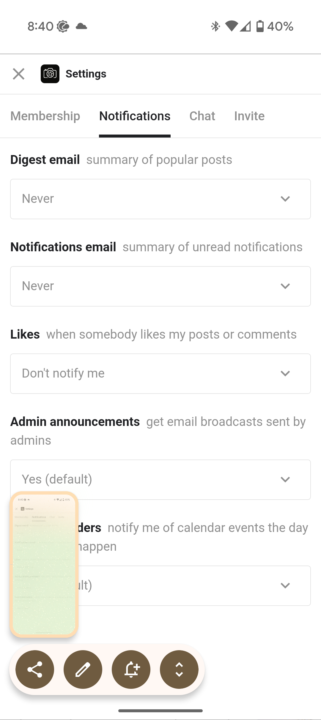 Notification Settings 
