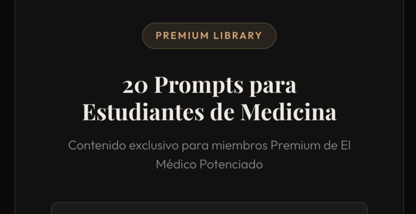 Producto - 20 prompts para med-students
