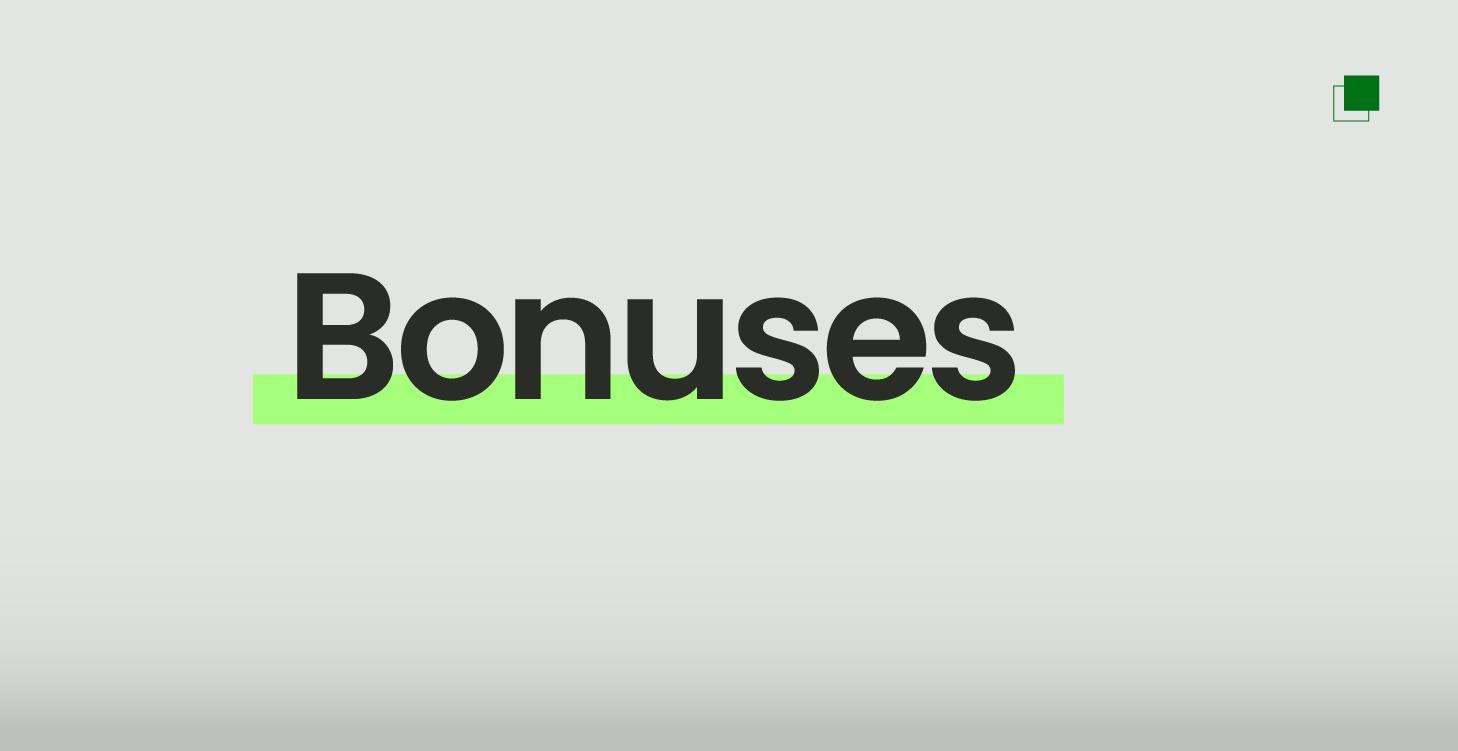 ⭐️ Bonuses