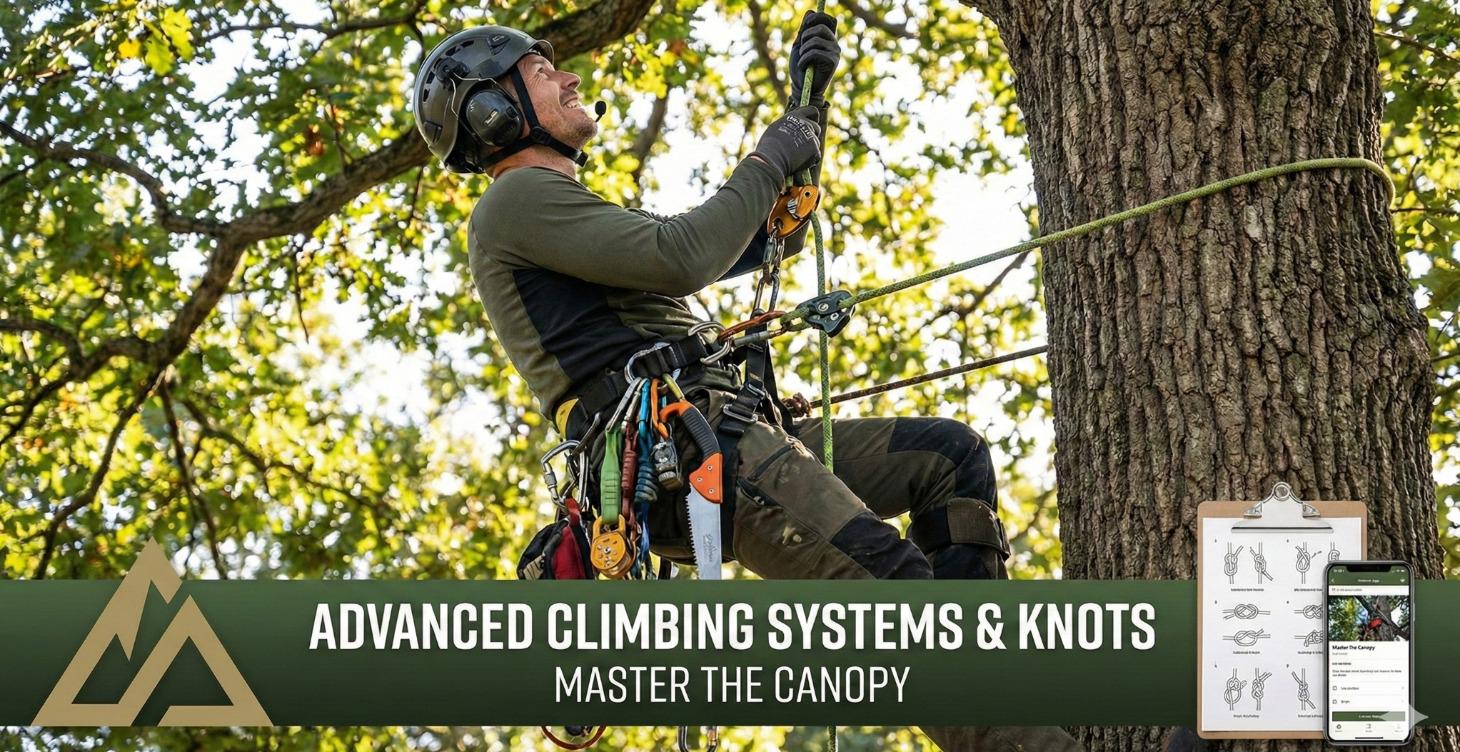 Climbing devices and knots d.r.t as well as s.r.t.