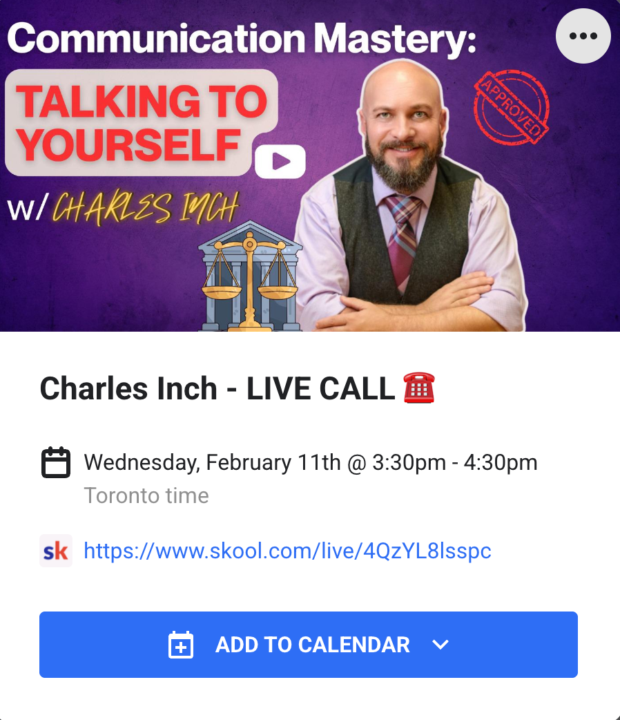 🚨 Charles Inch LIVE CALL