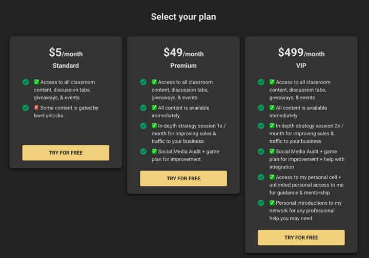 🚨 UPDATE TO PRICING 🤑
