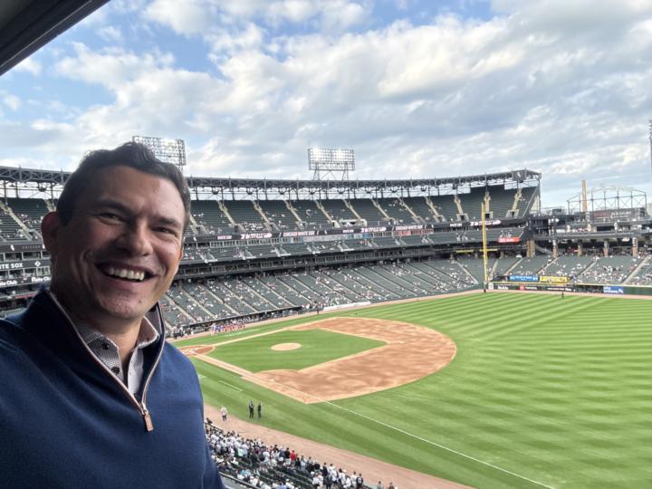 Sox Game inside suite