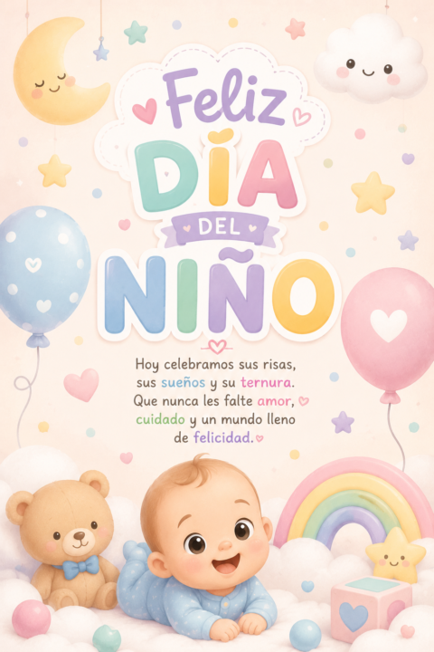 Hoy celebramos el día del niño 🥳