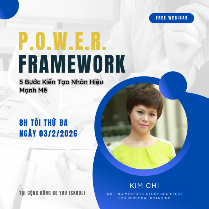 [Free Webinar] P.O.W.E.R. - 5 Bước Kiến Tạo Nhân Hiệu Mạnh Mẽ ⚡