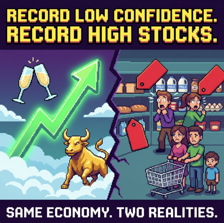 Stocks just hit record highs. So why does everyone feel broke?