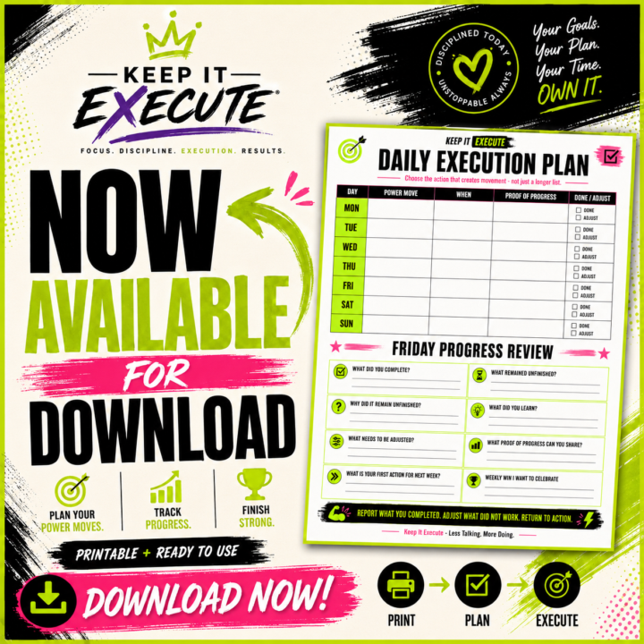 Keep it Execute Weekly Planner 