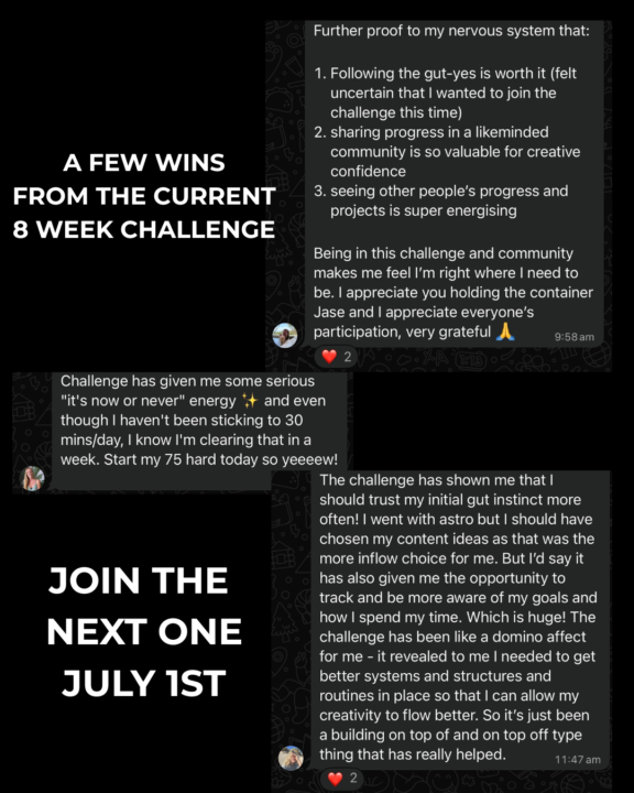 Be part of the next 8 week challenge!