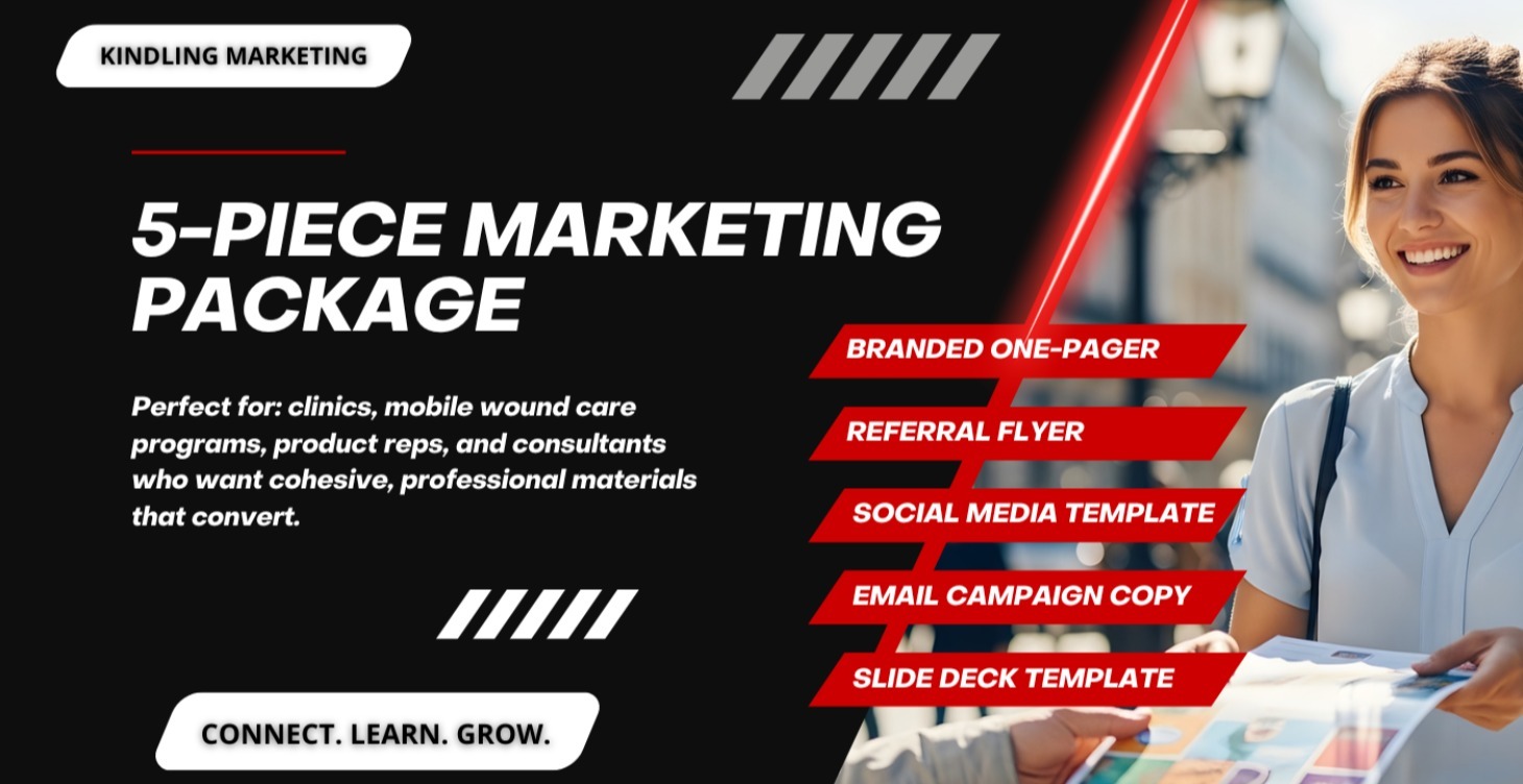 5 PIECE CUSTOM MARKETING PACKAGE