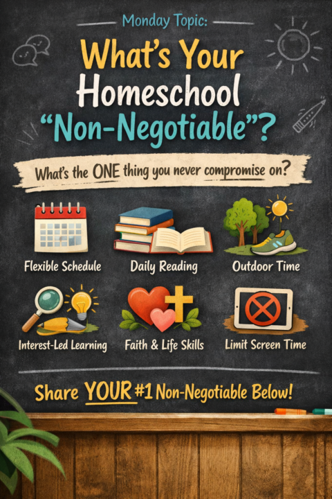 Monday Topic: What’s your homeschool “non-negotiable”?