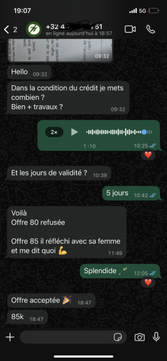 🔥 Affiché à 100.000 € → négocié à 85.000 € !