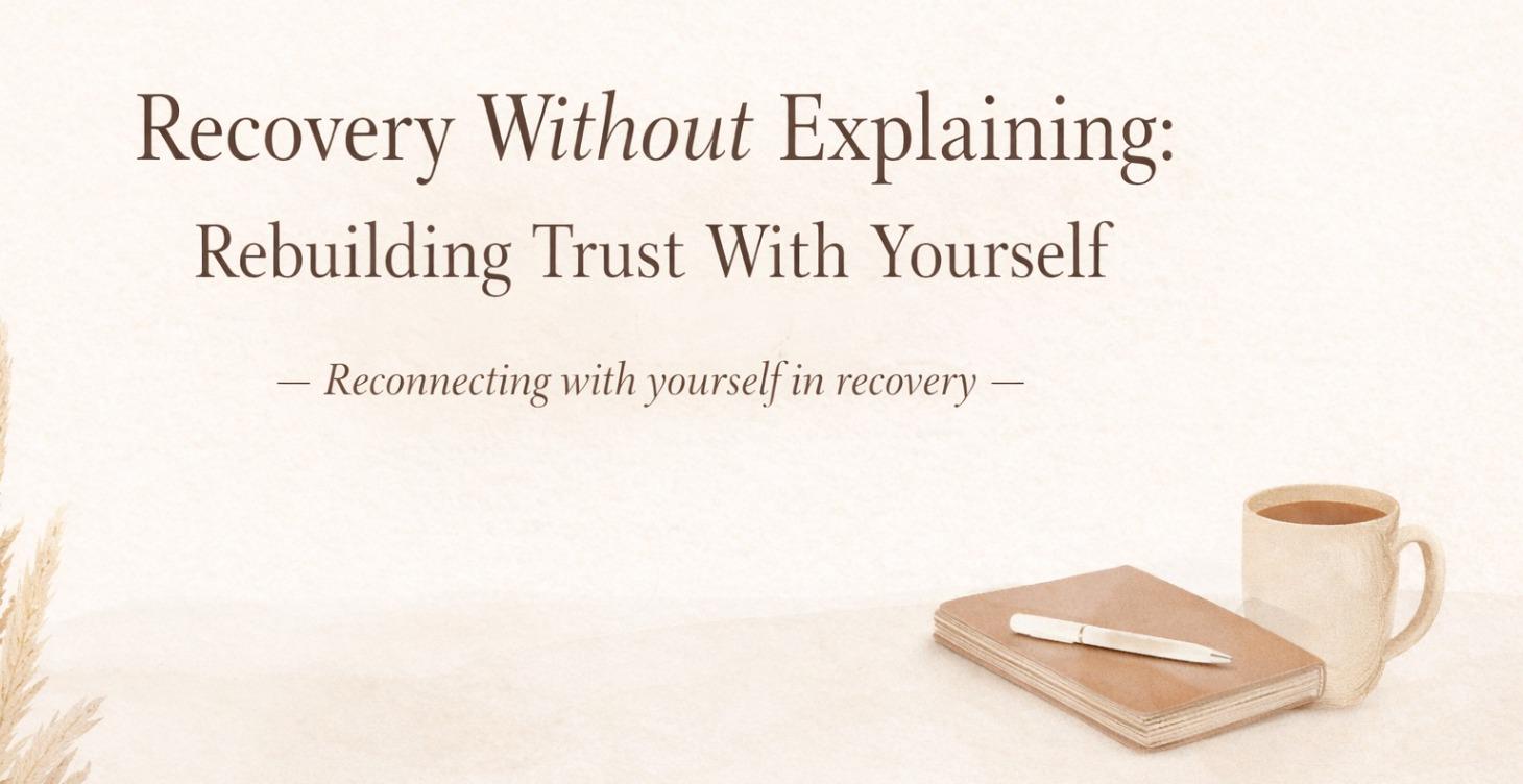 Recovery W/O Explaining:Rebuilding Trust W/ Urself