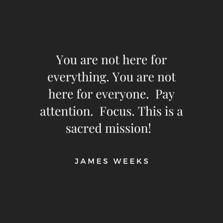 Your Focus is Sacred