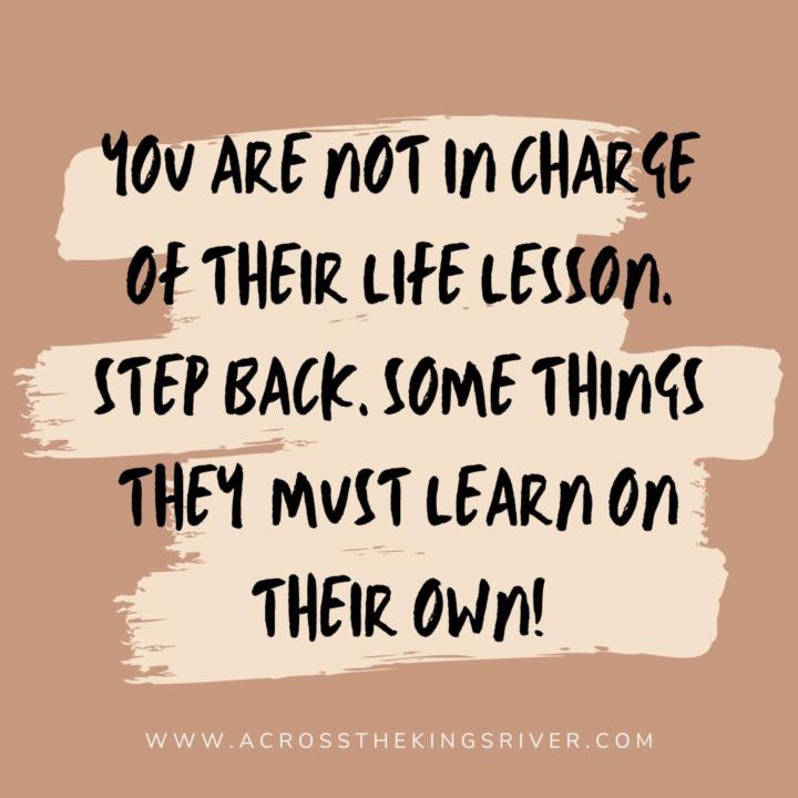 Not Your Lesson to Teach