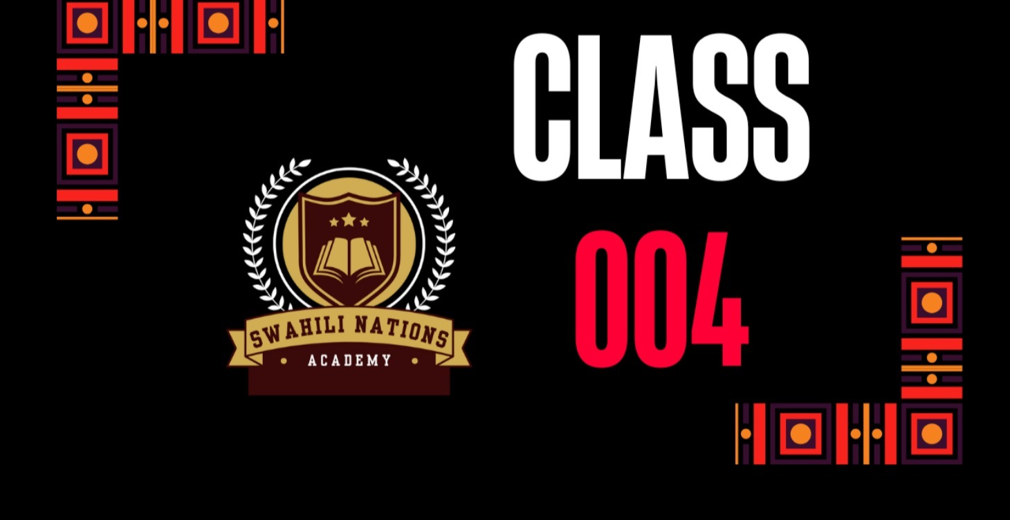 SWAHILI LESSON 004