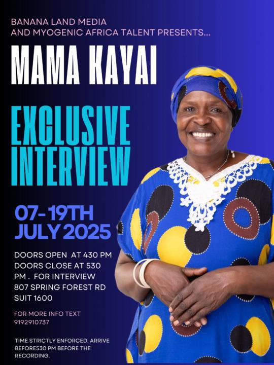 Mama kayai interview/meet & greet.