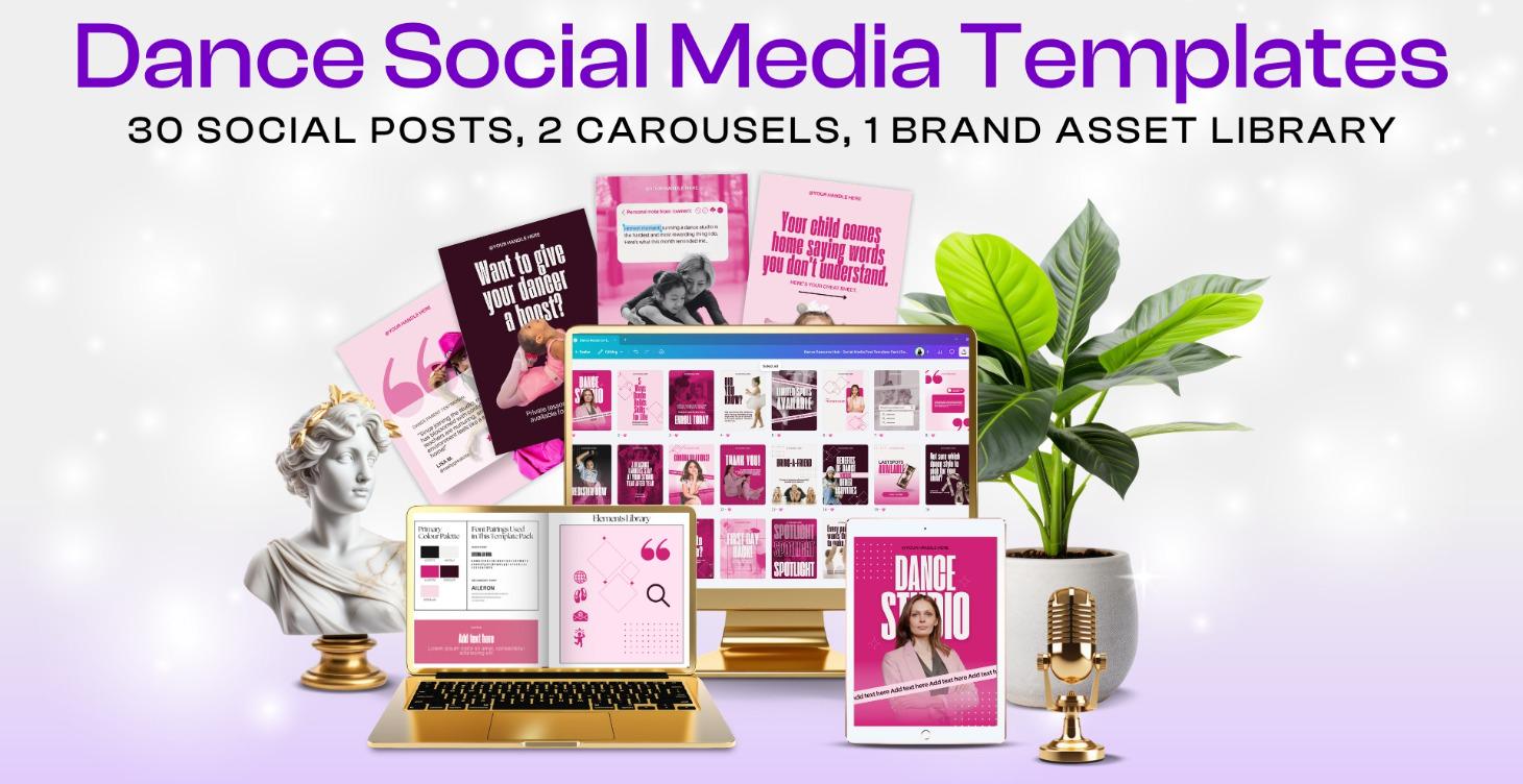 Pink Social Template Pack